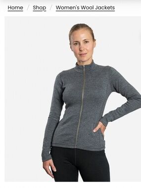 ARMS OF ANDES women’s alpaca jacket 420 weight, grey, medium